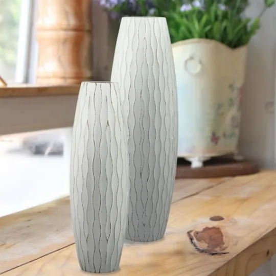 Kirkland's Home Wave Wood Vase, 16 In.- Vases