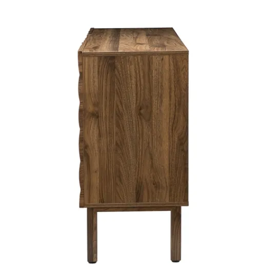 Kirkland's Home Wavy Wood 3-Door Sideboard Cabinet- Cabinets & Sideboards