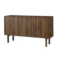 Kirkland's Home Wavy Wood 3-Door Sideboard Cabinet- Cabinets & Sideboards