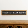 Kirkland's Home We Lick The Spoon Framed Wall Plaque- Wall Quotes & Signs
