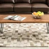Kirkland's Home Weather Fir Wood And Hairpin Legs Coffee Table- Coffee Tables