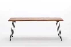 Kirkland's Home Weather Fir Wood And Hairpin Legs Coffee Table- Coffee Tables