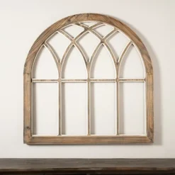 Kirkland's Home Weathered Arch Wood Wall Plaque- Wall Plaques