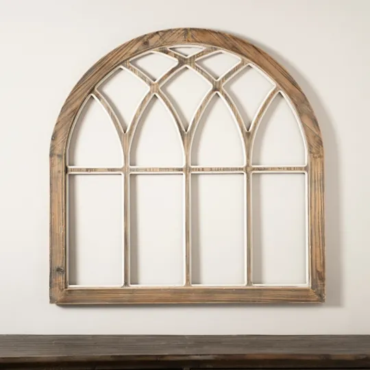 Kirkland's Home Weathered Arch Wood Wall Plaque- Wall Plaques