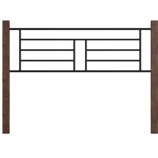 Kirkland's Home Weathered Brown Farmhouse Queen Bed- Beds & Headboards