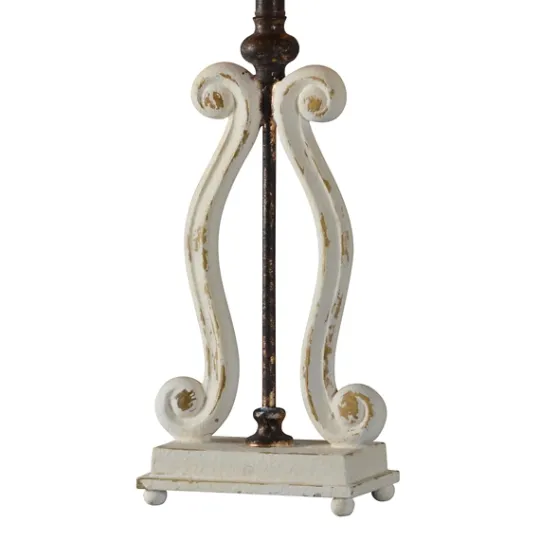 Kirkland's Home Weathered Cream Harp Table Lamps, Set Of 2- Table Lamps