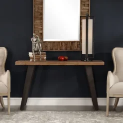 Kirkland's Home Weathered Oak And Metal Console Table- Console Tables