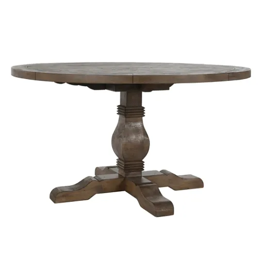 Kirkland's Home Weathered Pine Wood Dining Table- Dining Tables