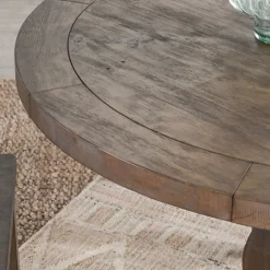 Kirkland's Home Weathered Pine Wood Dining Table- Dining Tables