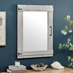 Kirkland's Home Weathered Wood Door Mirror, 24X32 In.- Decorative Mirrors