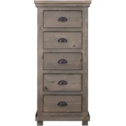 Kirkland's Home Weathered Wooden 5-Drawer Willow Chest- Dressers & Chests