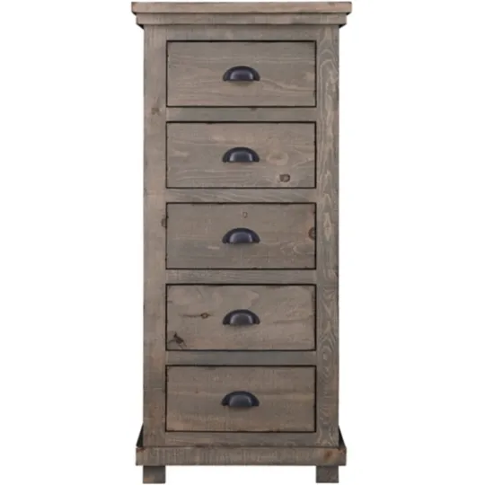 Kirkland's Home Weathered Wooden 5-Drawer Willow Chest- Dressers & Chests