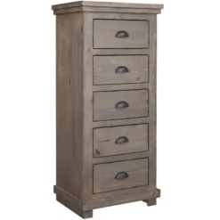 Kirkland's Home Weathered Wooden 5-Drawer Willow Chest- Dressers & Chests