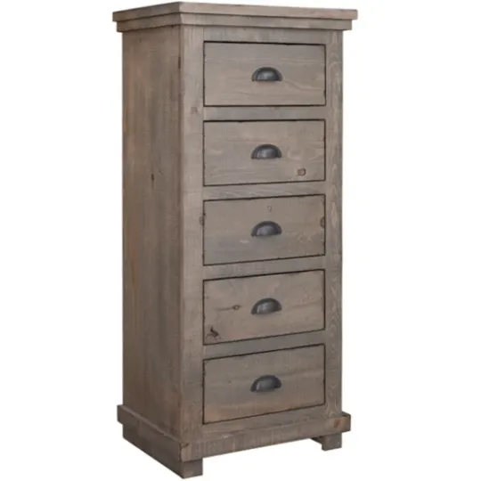 Kirkland's Home Weathered Wooden 5-Drawer Willow Chest- Dressers & Chests
