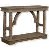 Kirkland's Home Weathered Wooden Trestle Console Table- Console Tables