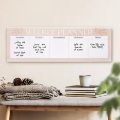 Kirkland's Home Weekly Planner Acrylic Dry Erase Board- Memo & Chalkboards