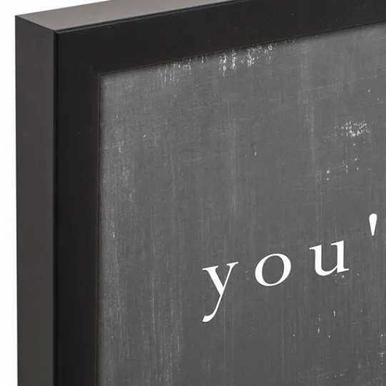 Kirkland's Home Welcome At This Table Black Framed Canvas Print- Wall Quotes & Signs