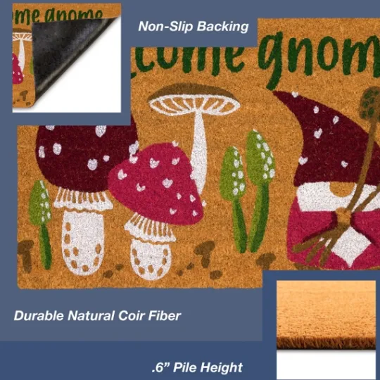 Kirkland's Home Welcome Gnome Doormat- Doormats