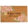 Kirkland's Home Welcome Home Pink Floral Doormat- Doormats