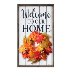 Kirkland's Home Welcome Interchangeable Wreath Wall Plaque- Wall Quotes & Signs