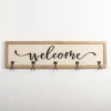 Kirkland's Home Welcome Linen Framed Wall Hooks- Hooks