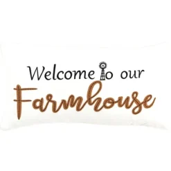 Kirkland's Home Welcome To Our Farmhouse Lumbar Pillow- Pillows