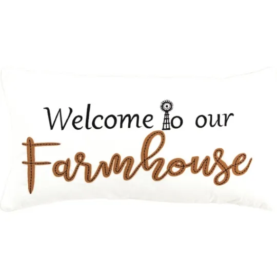 Kirkland's Home Welcome To Our Farmhouse Lumbar Pillow- Pillows
