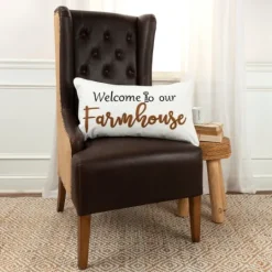 Kirkland's Home Welcome To Our Farmhouse Lumbar Pillow- Pillows