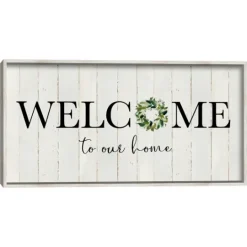 Kirkland's Home Welcome To Our Home Wreath Wall Plaque- Wall Quotes & Signs