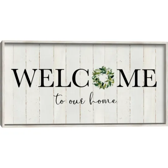 Kirkland's Home Welcome To Our Home Wreath Wall Plaque- Wall Quotes & Signs