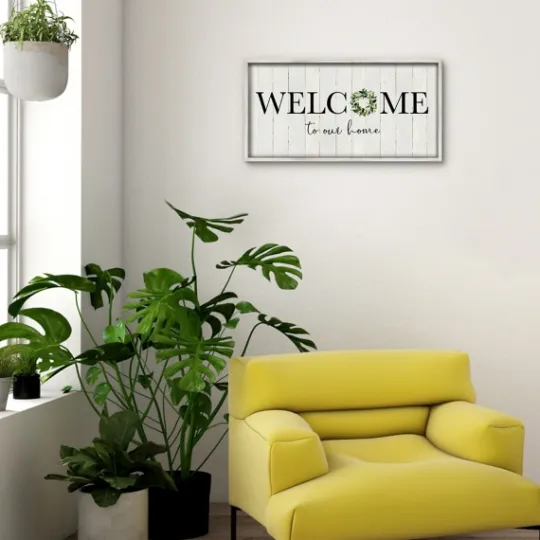 Kirkland's Home Welcome To Our Home Wreath Wall Plaque- Wall Quotes & Signs