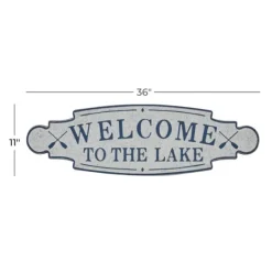 Kirkland's Home Welcome To The Lake Metal Wall Plaque- Wall Quotes & Signs