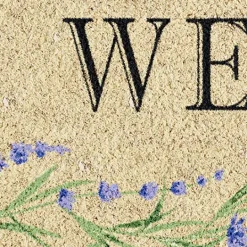 Kirkland's Home Welcome With Lavender Doormat- Doormats