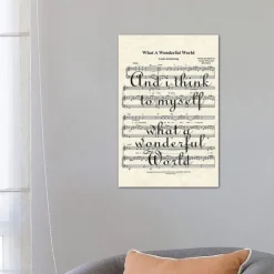 Kirkland's Home What A Wonderful World Ii Canvas Art Print- Wall Quotes & Signs