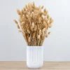 Kirkland's Home Wheat Arrangement In White Glass Vase- Arrangements & Greenery