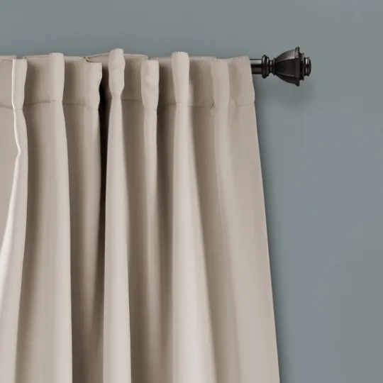 Kirkland's Home Wheat Back Tab Blackout Curtain Panel Set, 95 In.- Curtains & Drapes