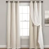 Kirkland's Home Wheat Curtain Panel Set With Overlay, 120 In.- Curtains & Drapes