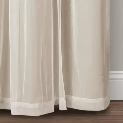 Kirkland's Home Wheat Curtain Panel Set With Overlay, 108 In.- Curtains & Drapes