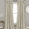 Kirkland's Home Wheat Reyna Ruffle Curtain Panel Set, 95 In.- Curtains & Drapes