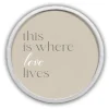 Kirkland's Home Where Love Lives Round Framed Plaque- Wall Quotes & Signs