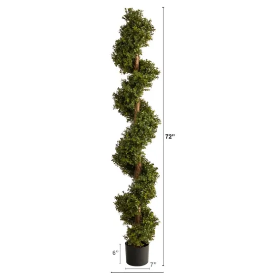 Kirkland's Home Whimiscal Boxwood Spiral Topiary, 6 Ft.- Trees & Topiaries