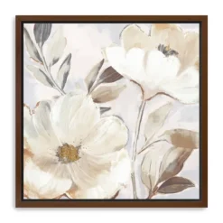 Kirkland's Home Whisper White Florals Framed Canvas Art Print- Framed Art