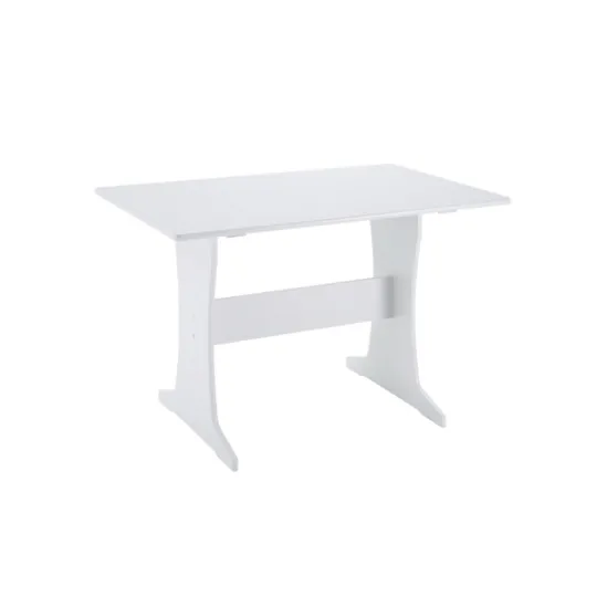 Kirkland's Home White And Beige Upholstered 3-Pc Dining Nook Set- Dining Sets