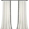 Kirkland's Home White And Black Embroidered Curtain Panel, 84 In.- Curtains & Drapes