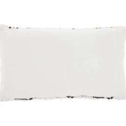 Kirkland's Home White And Black Tufted Geo Lumbar Pillow- Pillows