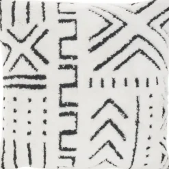 Kirkland's Home White And Black Tufted Geo Throw Pillow- Pillows