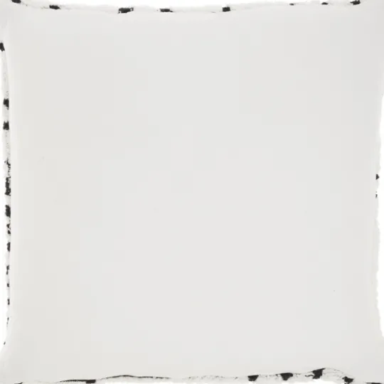 Kirkland's Home White And Black Tufted Geo Throw Pillow- Pillows
