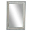 Kirkland's Home White And Blue Wood Frame Mirror, 32X48 In.- Framed Mirrors