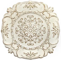 Kirkland's Home White And Bronze European Medallion Wall Plaque- Wall Plaques