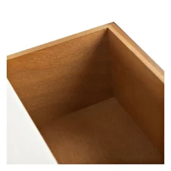 Kirkland's Home White And Brown Herringbone Console Table- Console Tables